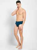 Jockey Men's Super Combed Cotton Rib Solid Brief Poseidon