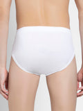 Jockey Men's Super Combed Cotton Rib Solid Brief White